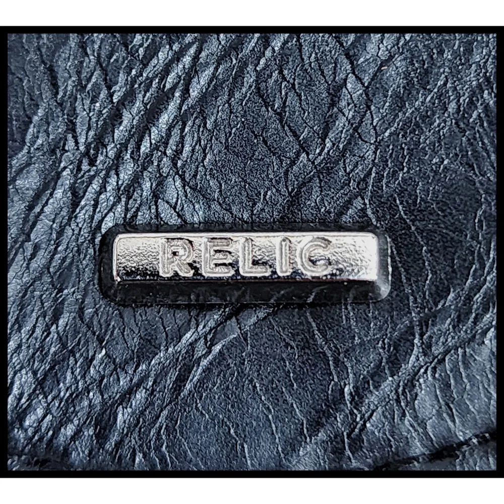 Vintage RELIC Ladybug Round Leather Coin Purse Metal Keychain Zipper Y2K - Picture 9 of 13